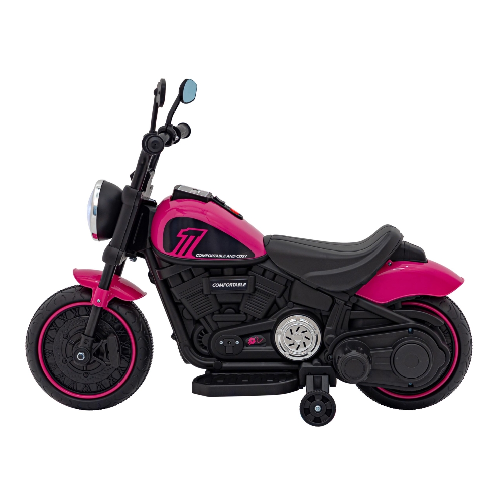Elektrinis motociklas Chopper FASTER, Pink-Elektromobiliai vaikams, Motociklai-e-vaikas