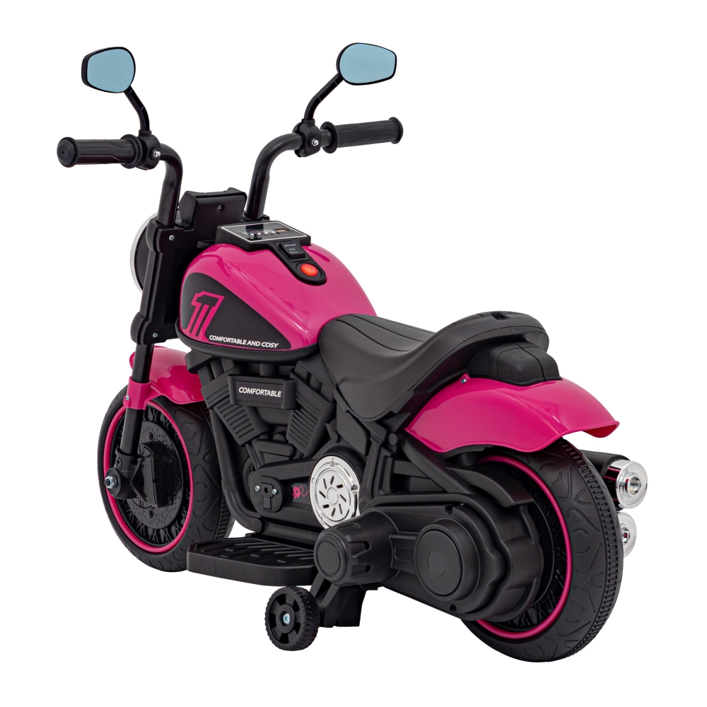 Elektrinis motociklas Chopper FASTER, Pink-Elektromobiliai vaikams, Motociklai-e-vaikas