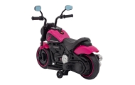 Motorek Chopper FASTER na akumulator dla dzieci Różowy + Radio FM + Panel audio + LED