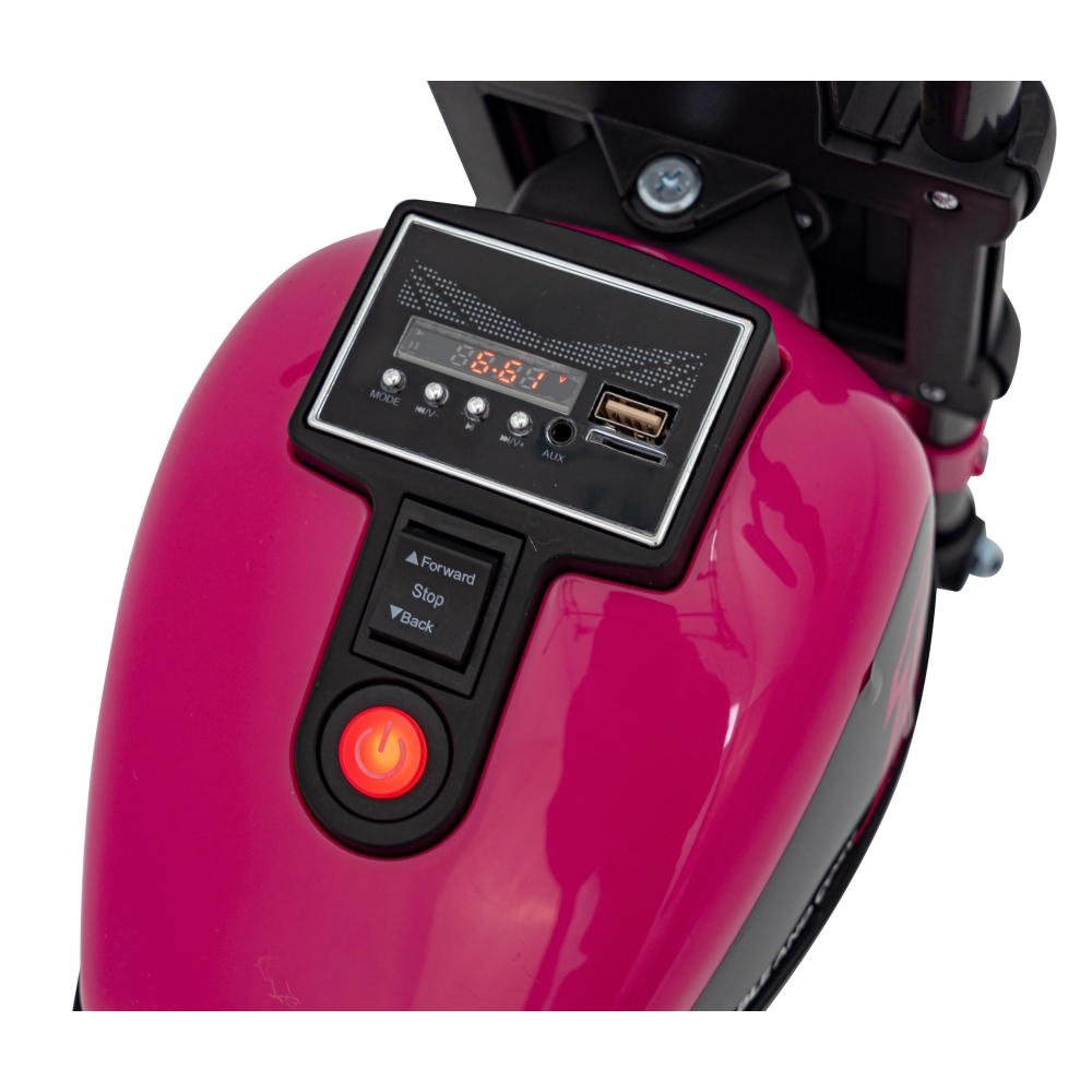 Elektrinis motociklas Chopper FASTER, Pink-Elektromobiliai vaikams, Motociklai-e-vaikas