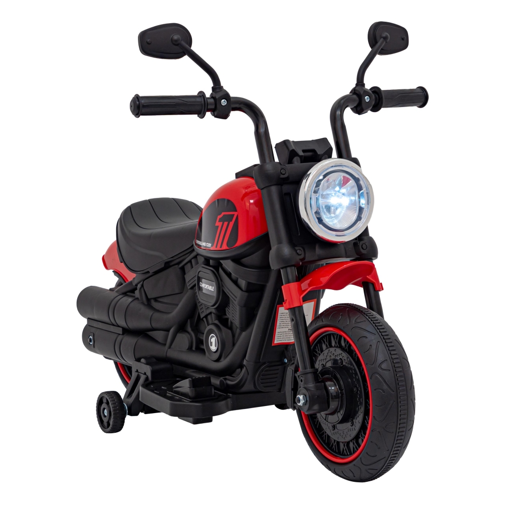 Elektrinis motociklas Chopper FASTER, Red-Elektromobiliai vaikams, Motociklai-e-vaikas