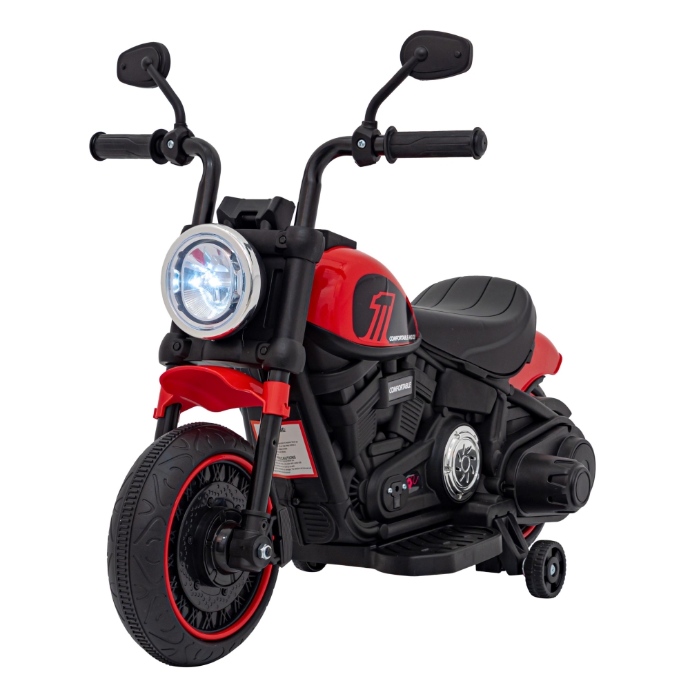 Elektrinis motociklas Chopper FASTER, Red-Elektromobiliai vaikams, Motociklai-e-vaikas