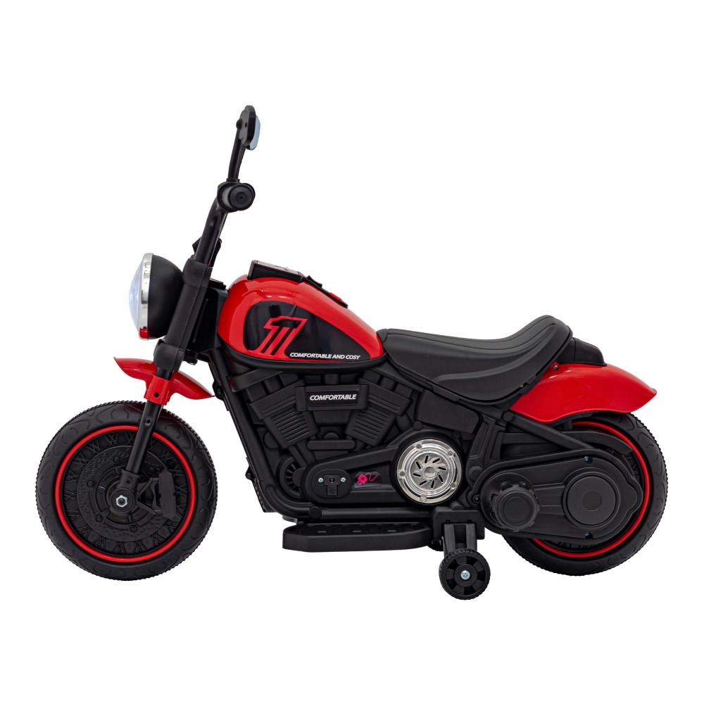 Elektrinis motociklas Chopper FASTER, Red-Elektromobiliai vaikams, Motociklai-e-vaikas