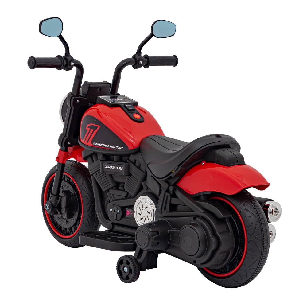 Elektrinis motociklas Chopper FASTER, Red-Elektromobiliai vaikams, Motociklai-e-vaikas