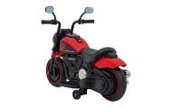 Motorek Chopper FASTER na akumulator dla dzieci Czerwony + Radio FM + Panel audio + LED