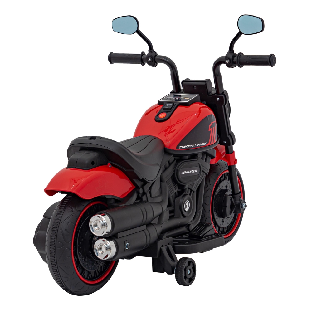 Elektrinis motociklas Chopper FASTER, Red-Elektromobiliai vaikams, Motociklai-e-vaikas