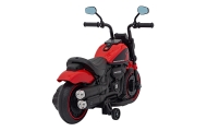 Motorek Chopper FASTER na akumulator dla dzieci Czerwony + Radio FM + Panel audio + LED