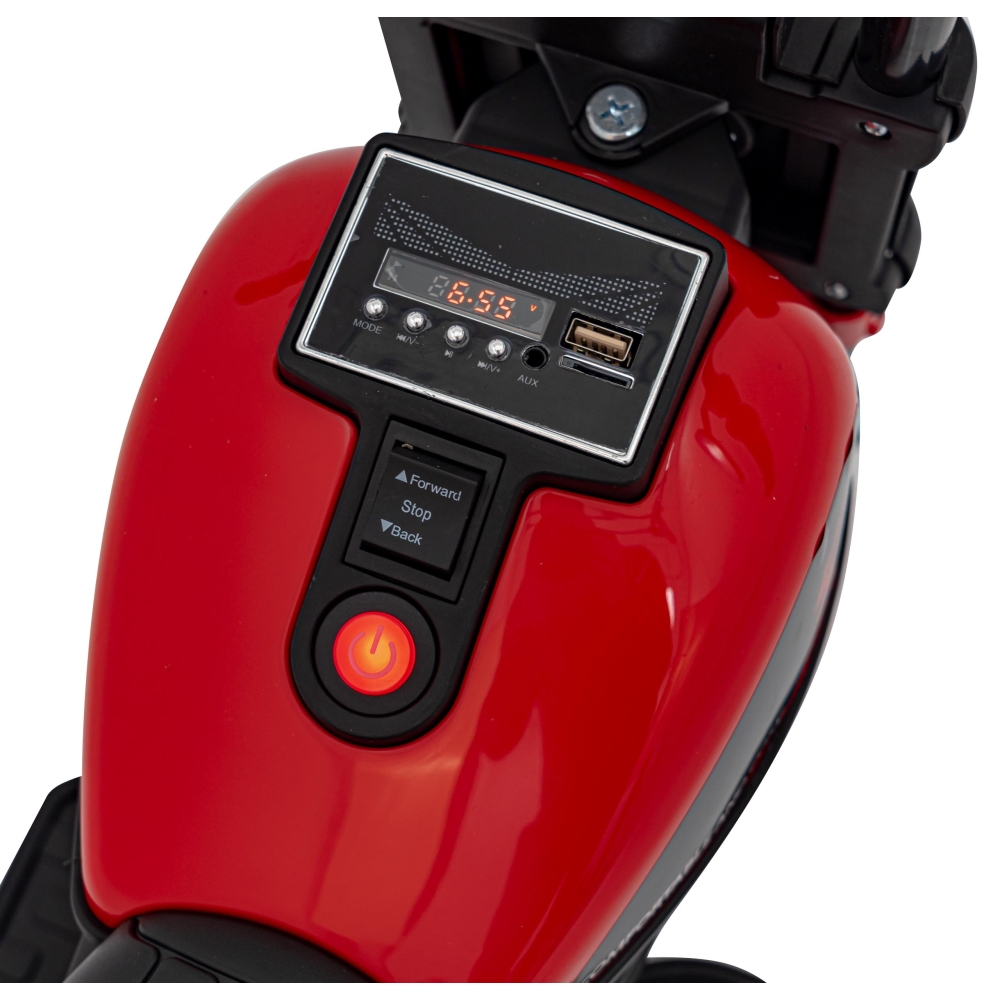 Elektrinis motociklas Chopper FASTER, Red-Elektromobiliai vaikams, Motociklai-e-vaikas