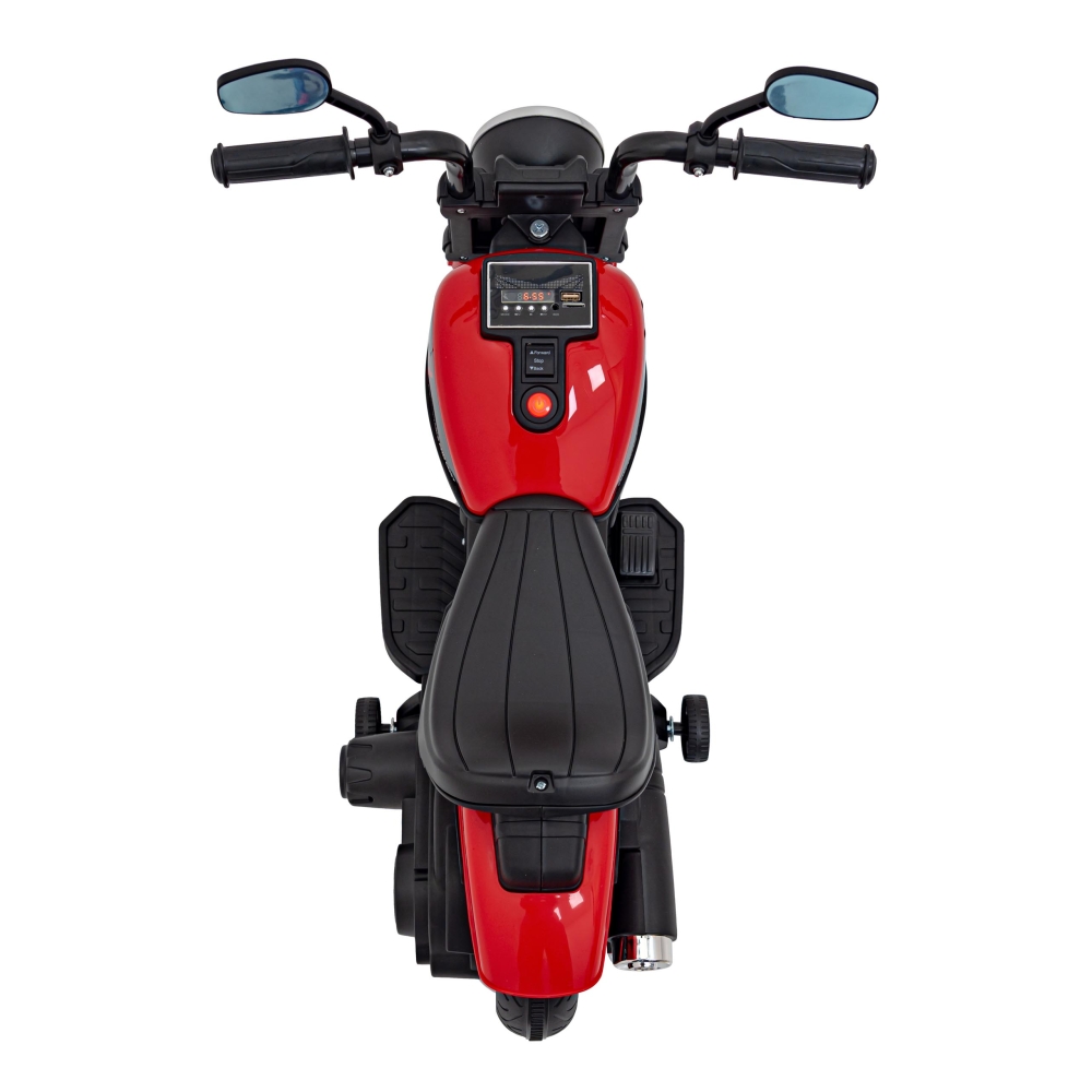 Elektrinis motociklas Chopper FASTER, Red-Elektromobiliai vaikams, Motociklai-e-vaikas