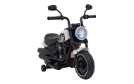 Motorek Chopper FASTER na akumulator dla dzieci Biały + Radio FM + Panel audio + LED
