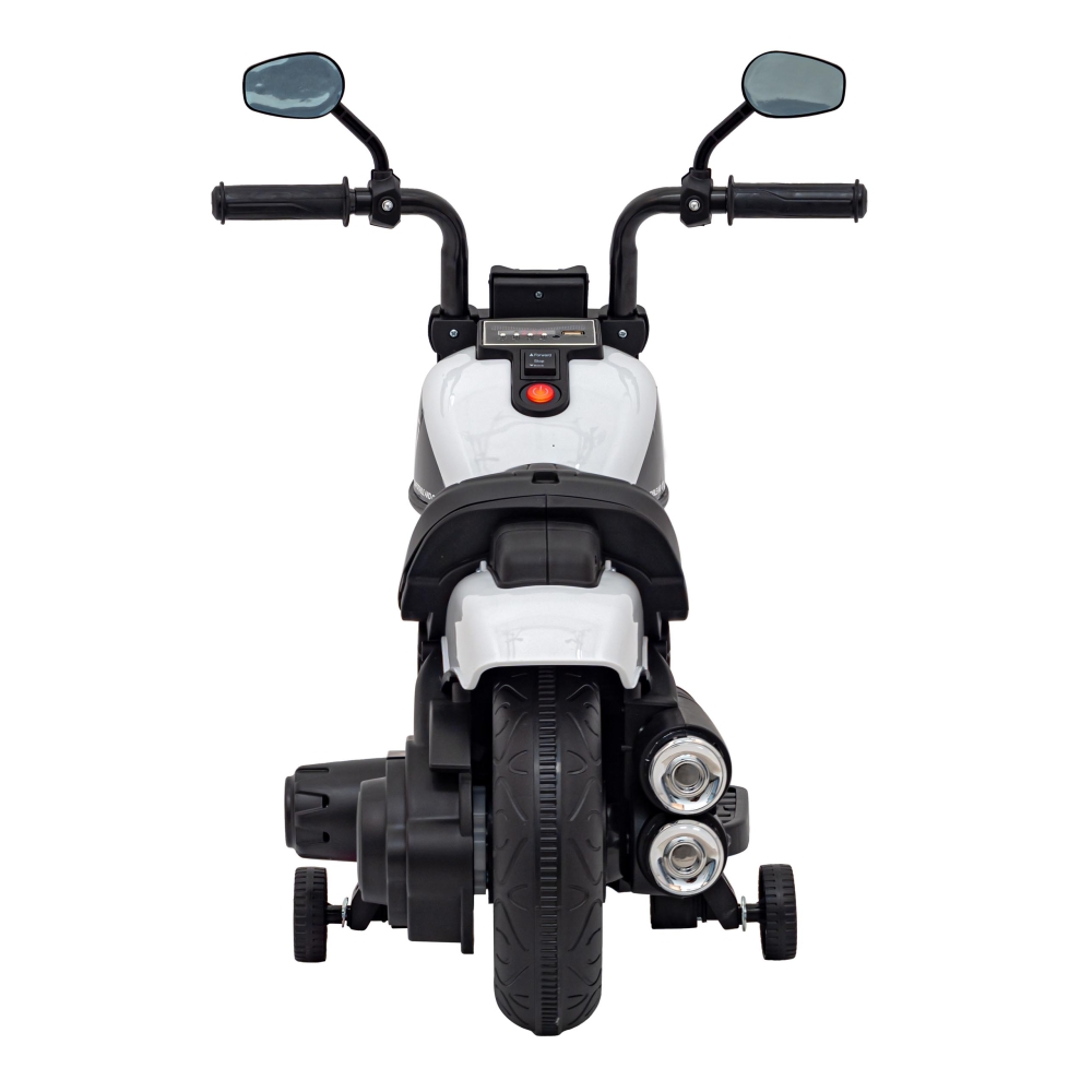 Elektrinis motociklas Chopper FASTER, White-Elektromobiliai vaikams, Motociklai-e-vaikas