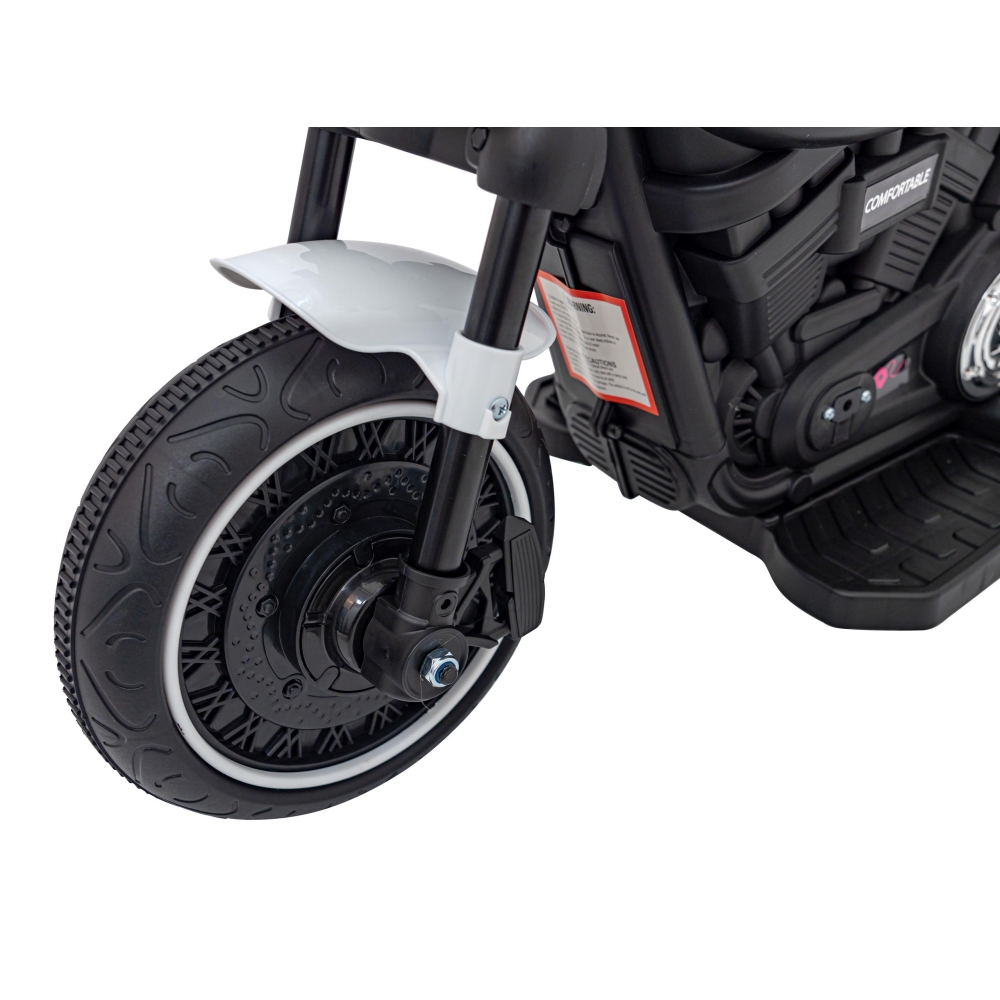 Elektrinis motociklas Chopper FASTER, White-Elektromobiliai vaikams, Motociklai-e-vaikas