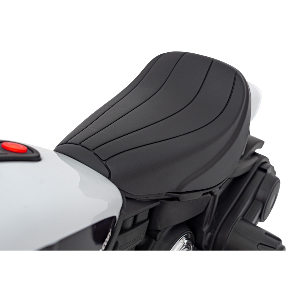 Elektrinis motociklas Chopper FASTER, White-Elektromobiliai vaikams, Motociklai-e-vaikas