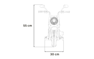 Elektrinis motociklas Chopper FASTER, White-Elektromobiliai vaikams, Motociklai-e-vaikas