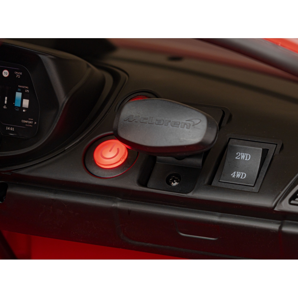 Elektromobilis Mclaren Arthur, Red-Elektromobiliai vaikams, Mašinos-e-vaikas
