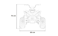 Quad McLaren Racing MCL 35 dla dzieci Pomarańczowy + Pilot + Wolny Start + EVA + Audio LED