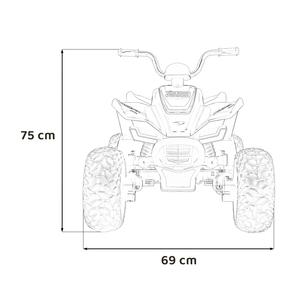 Elektrinis keturratis McLaren Racing MCL 35, Grey-Elektromobiliai vaikams, Keturračiai ir bagiai-e-vaikas