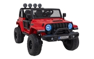 Auto terenowe OFF-ROAD 3.0 dla dzieci Czerwony + Pilot + Wolny Start + Pasy + Audio LED