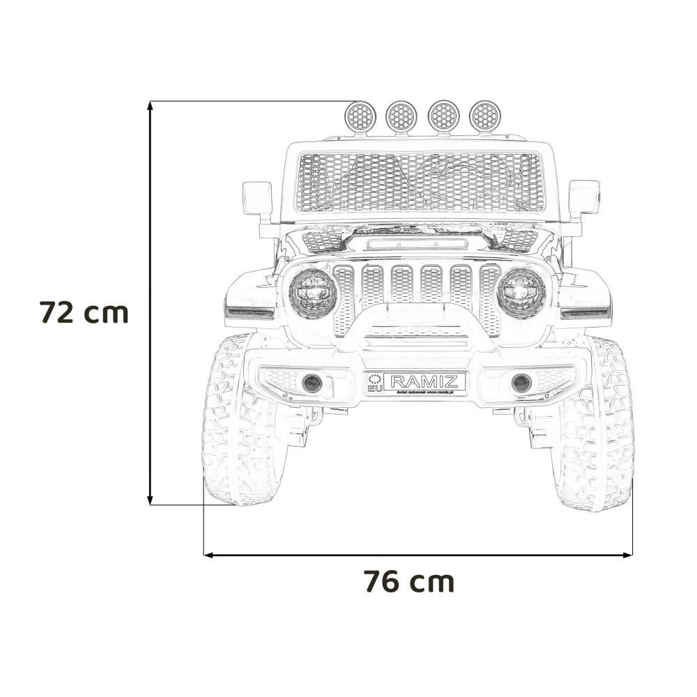 Elektromobilis OFF-ROAD 3.0, Red-Elektromobiliai vaikams, Visureigiai-e-vaikas