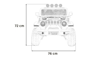 Auto terenowe OFF-ROAD 3.0 dla dzieci Czerwony + Pilot + Wolny Start + Pasy + Audio LED