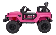 Auto terenowe OFF-ROAD 3.0 dla dzieci Różowy + Pilot + Wolny Start + Pasy + Audio LED
