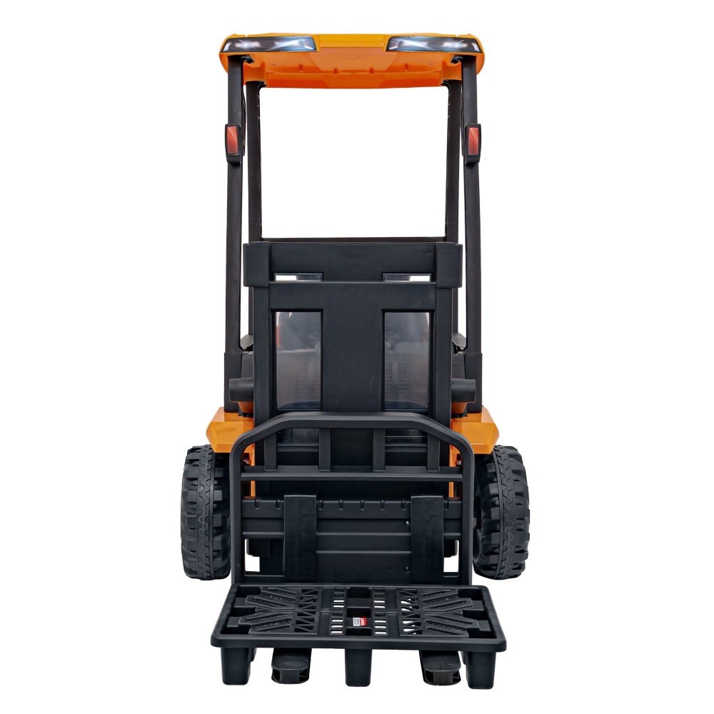 JCB geltonas šakinis krautuvas-Elektromobiliai vaikams, Traktoriai-e-vaikas