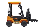 JCB geltonas šakinis krautuvas-Elektromobiliai vaikams, Traktoriai-e-vaikas