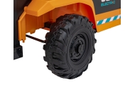 JCB geltonas šakinis krautuvas-Elektromobiliai vaikams, Traktoriai-e-vaikas