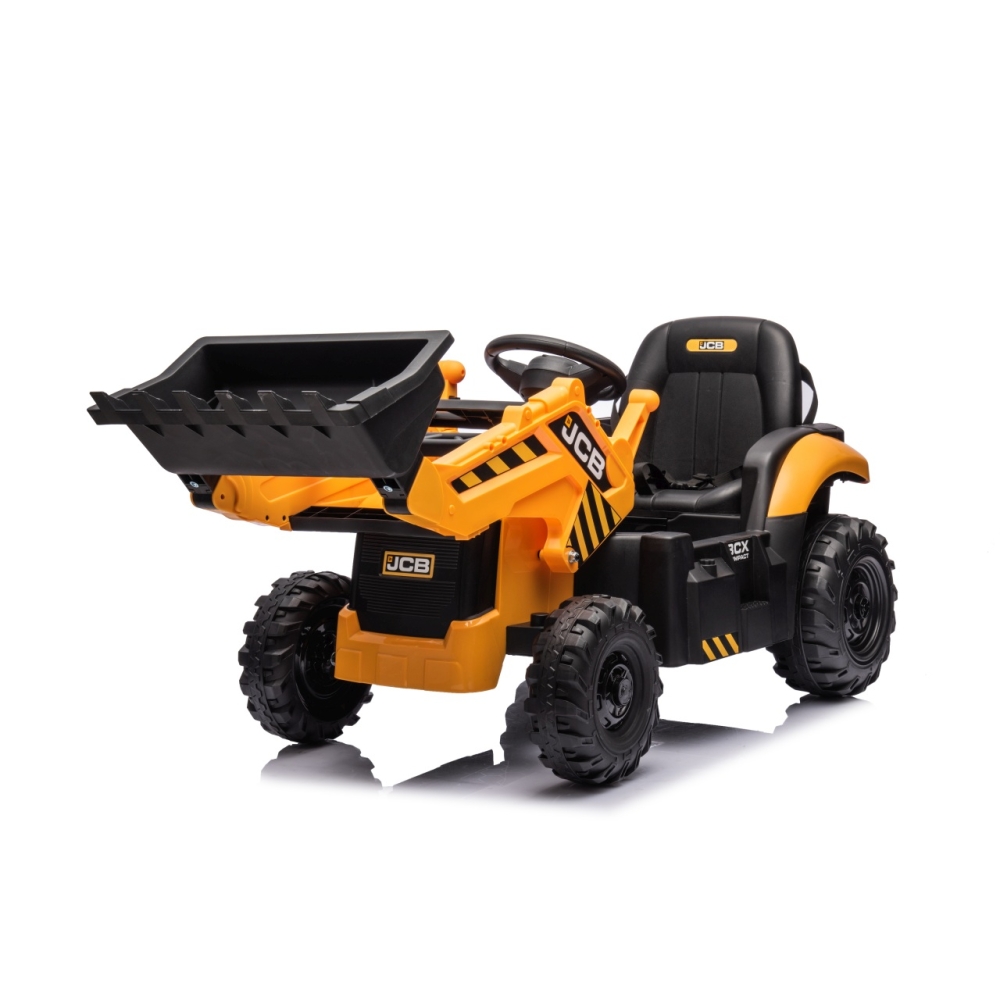 Elektrinis JCB ekskavatoriaus, Yellow-Elektromobiliai vaikams, Traktoriai-e-vaikas