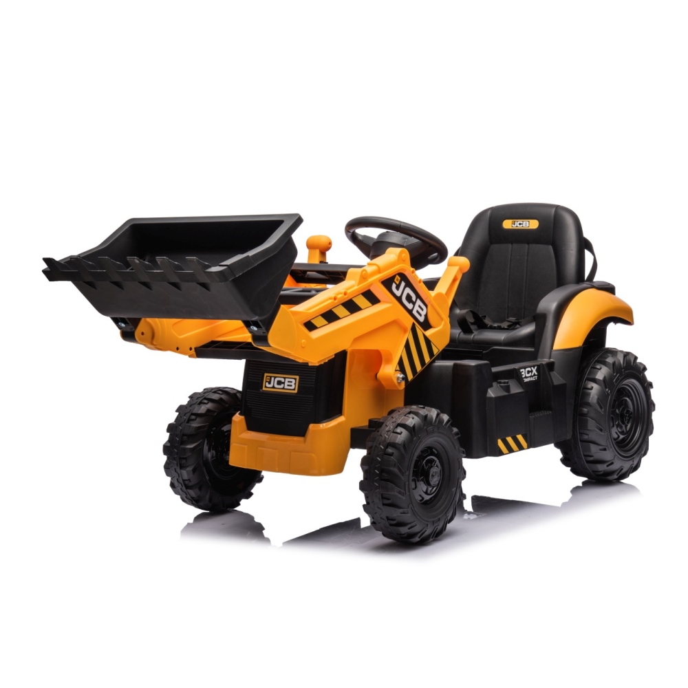 Elektrinis JCB ekskavatoriaus, Yellow-Elektromobiliai vaikams, Traktoriai-e-vaikas