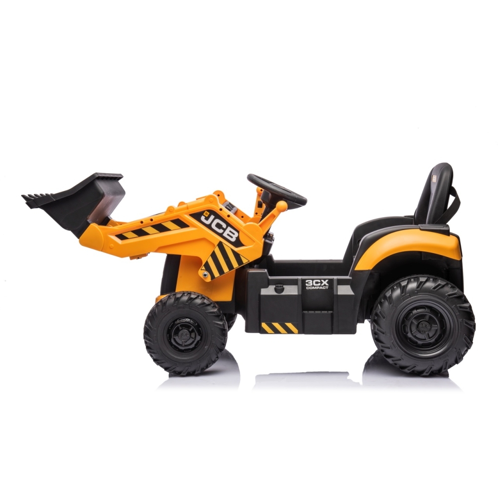 Elektrinis JCB ekskavatoriaus, Yellow-Elektromobiliai vaikams, Traktoriai-e-vaikas