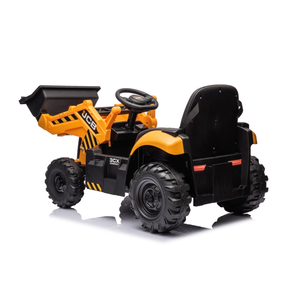 Elektrinis JCB ekskavatoriaus, Yellow-Elektromobiliai vaikams, Traktoriai-e-vaikas