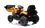Elektrinis JCB ekskavatoriaus, Yellow-Elektromobiliai vaikams, Traktoriai-e-vaikas