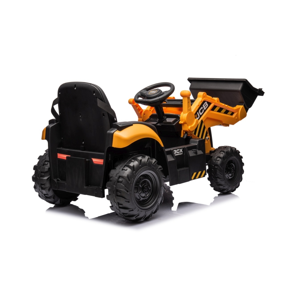 Elektrinis JCB ekskavatoriaus, Yellow-Elektromobiliai vaikams, Traktoriai-e-vaikas