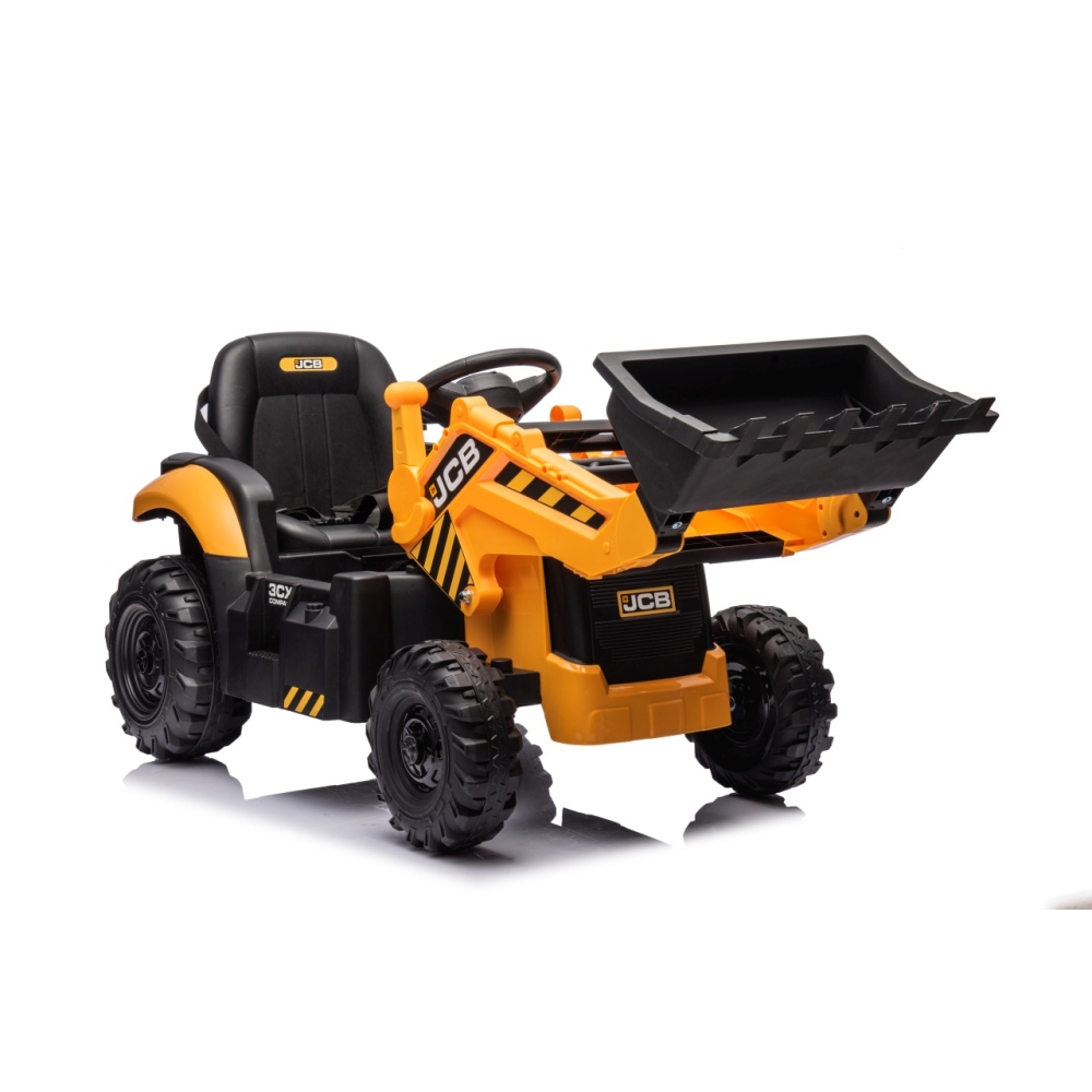 Elektrinis JCB ekskavatoriaus, Yellow-Elektromobiliai vaikams, Traktoriai-e-vaikas
