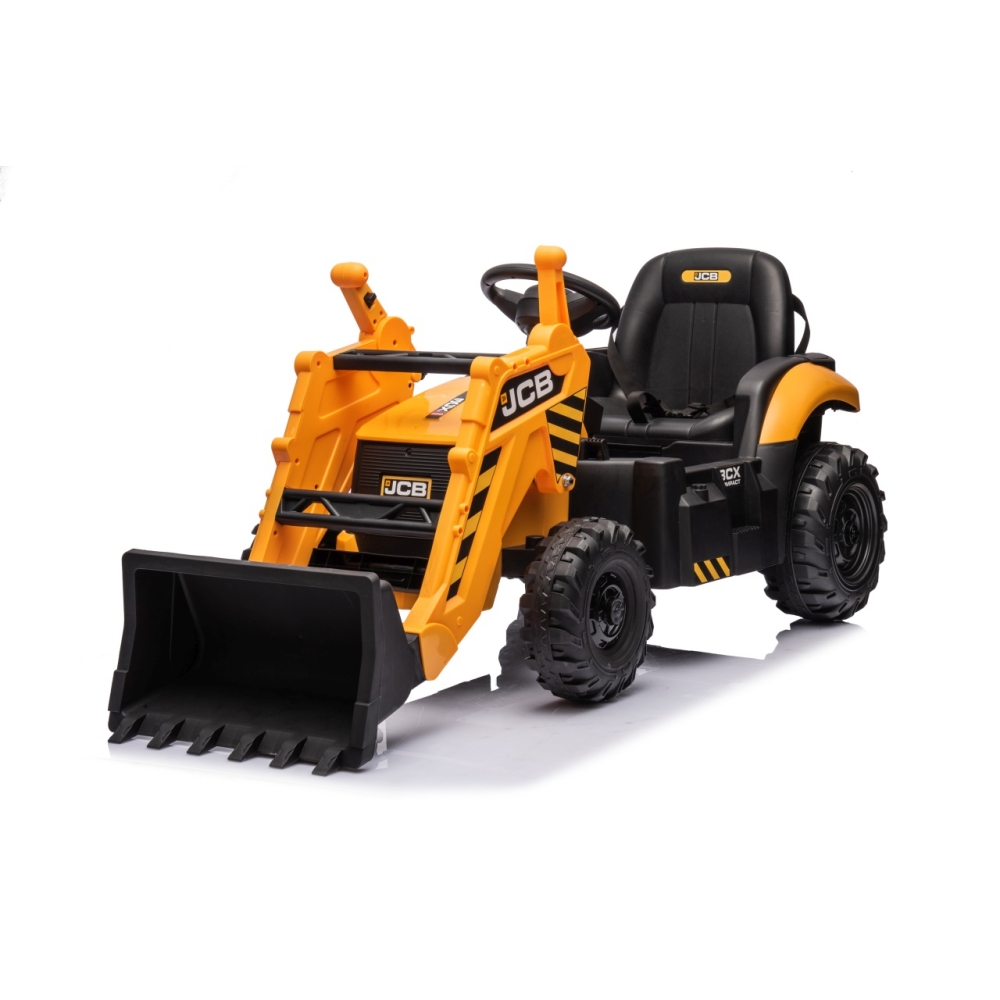 Elektrinis JCB ekskavatoriaus, Yellow-Elektromobiliai vaikams, Traktoriai-e-vaikas