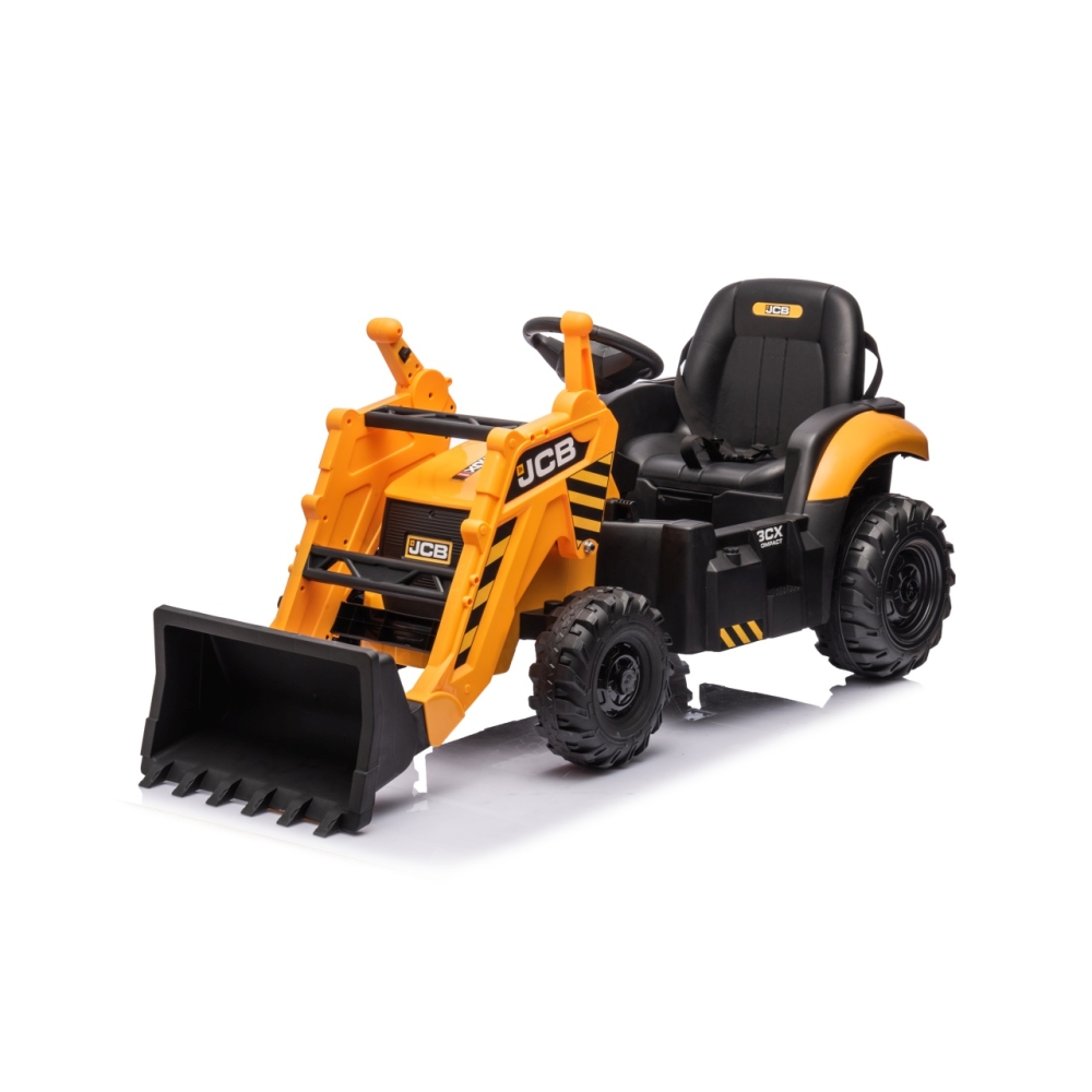 Elektrinis JCB ekskavatoriaus, Yellow-Elektromobiliai vaikams, Traktoriai-e-vaikas