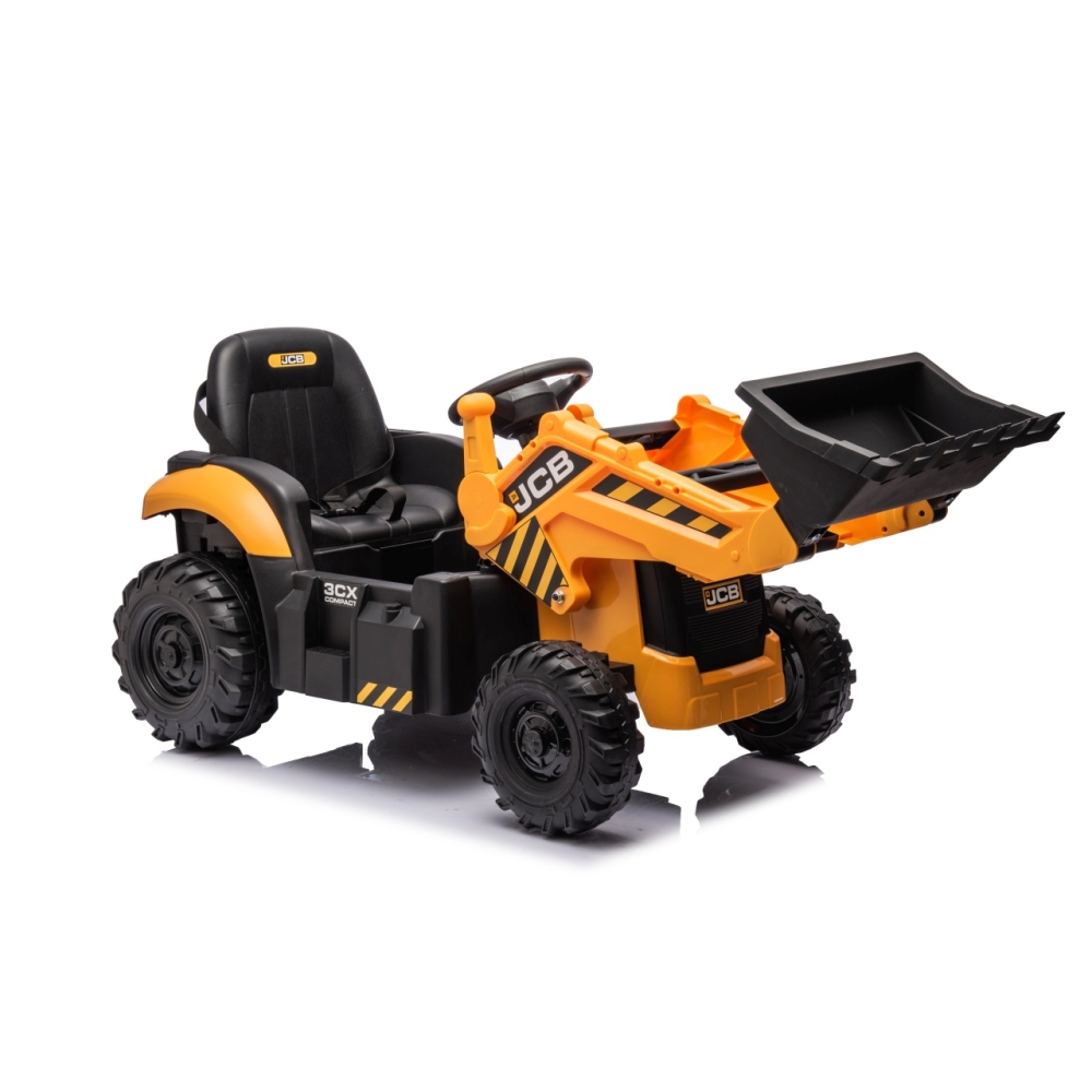 Elektrinis JCB ekskavatoriaus, Yellow-Elektromobiliai vaikams, Traktoriai-e-vaikas