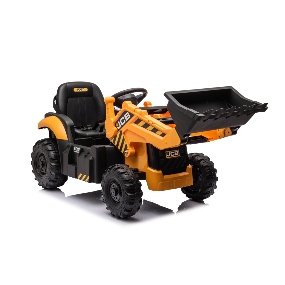 Elektrinis JCB ekskavatoriaus, Yellow-Elektromobiliai vaikams, Traktoriai-e-vaikas