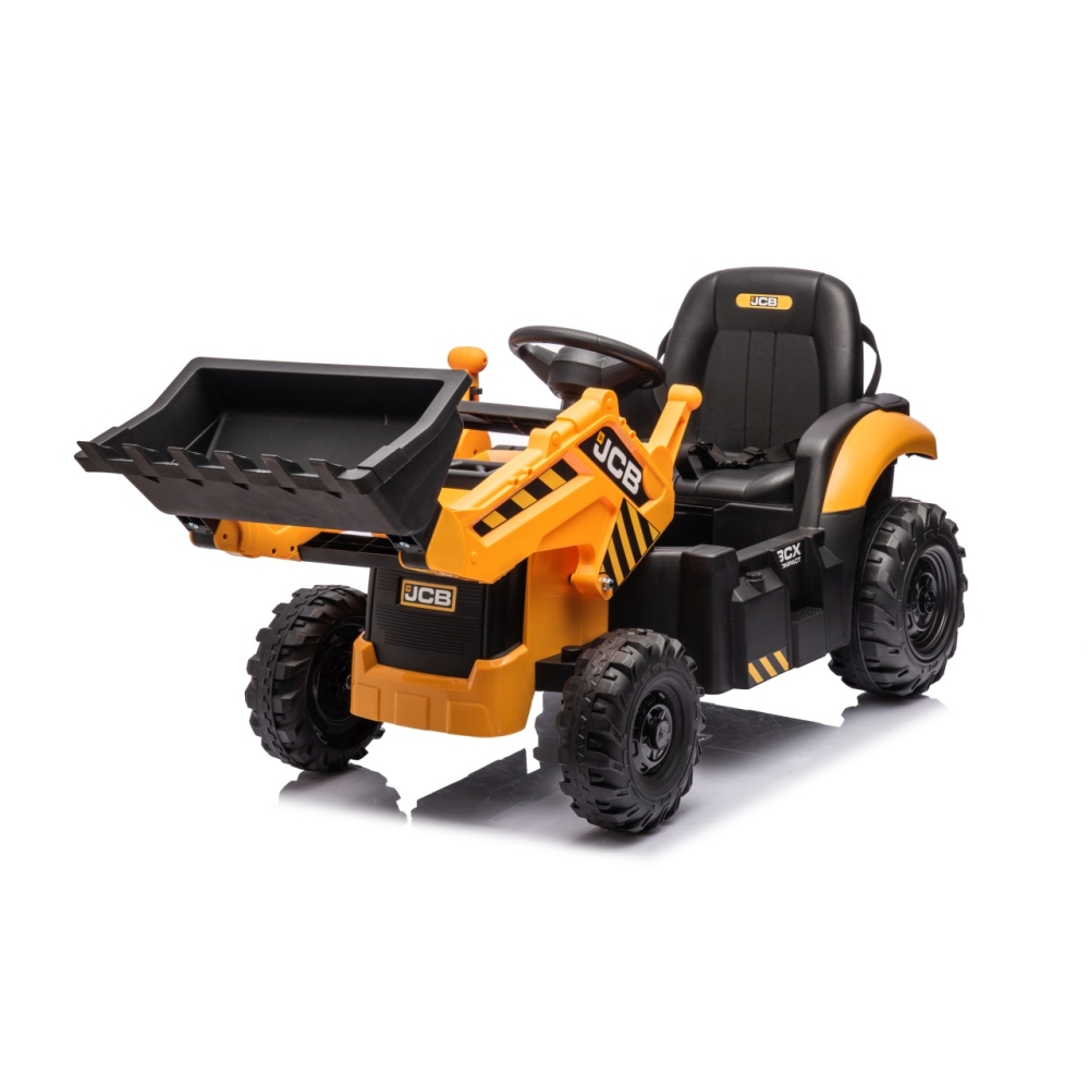 Elektrinis JCB ekskavatoriaus, Yellow-Elektromobiliai vaikams, Traktoriai-e-vaikas