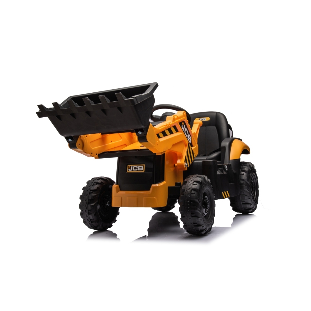 Elektrinis JCB ekskavatoriaus, Yellow-Elektromobiliai vaikams, Traktoriai-e-vaikas
