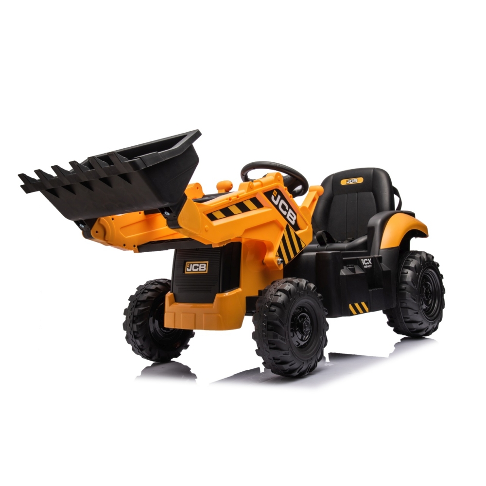 Elektrinis JCB ekskavatoriaus, Yellow-Elektromobiliai vaikams, Traktoriai-e-vaikas