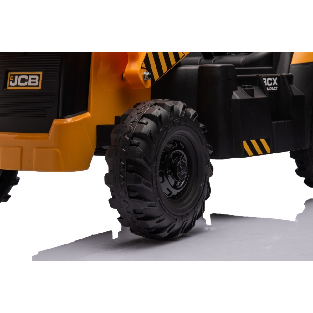Elektrinis JCB ekskavatoriaus, Yellow-Elektromobiliai vaikams, Traktoriai-e-vaikas