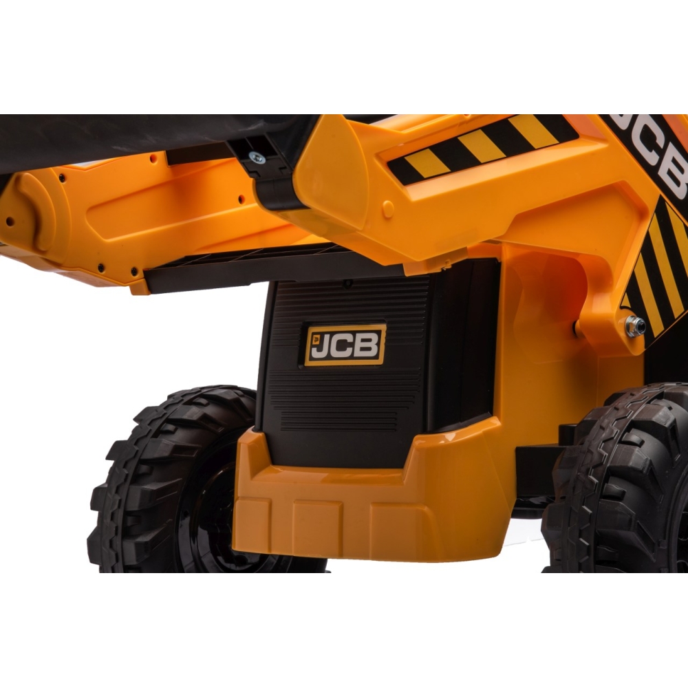 Elektrinis JCB ekskavatoriaus, Yellow-Elektromobiliai vaikams, Traktoriai-e-vaikas