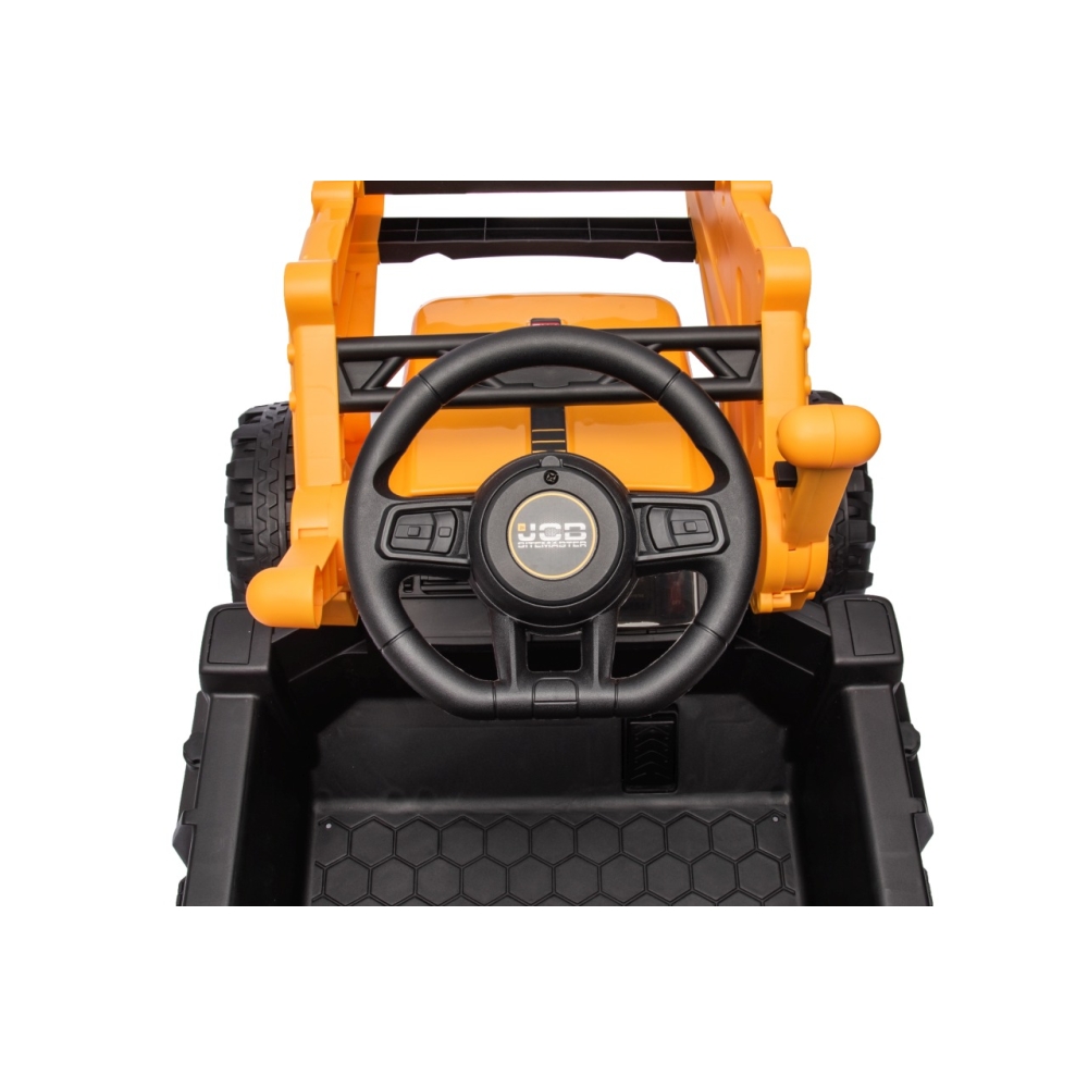 Elektrinis JCB ekskavatoriaus, Yellow-Elektromobiliai vaikams, Traktoriai-e-vaikas