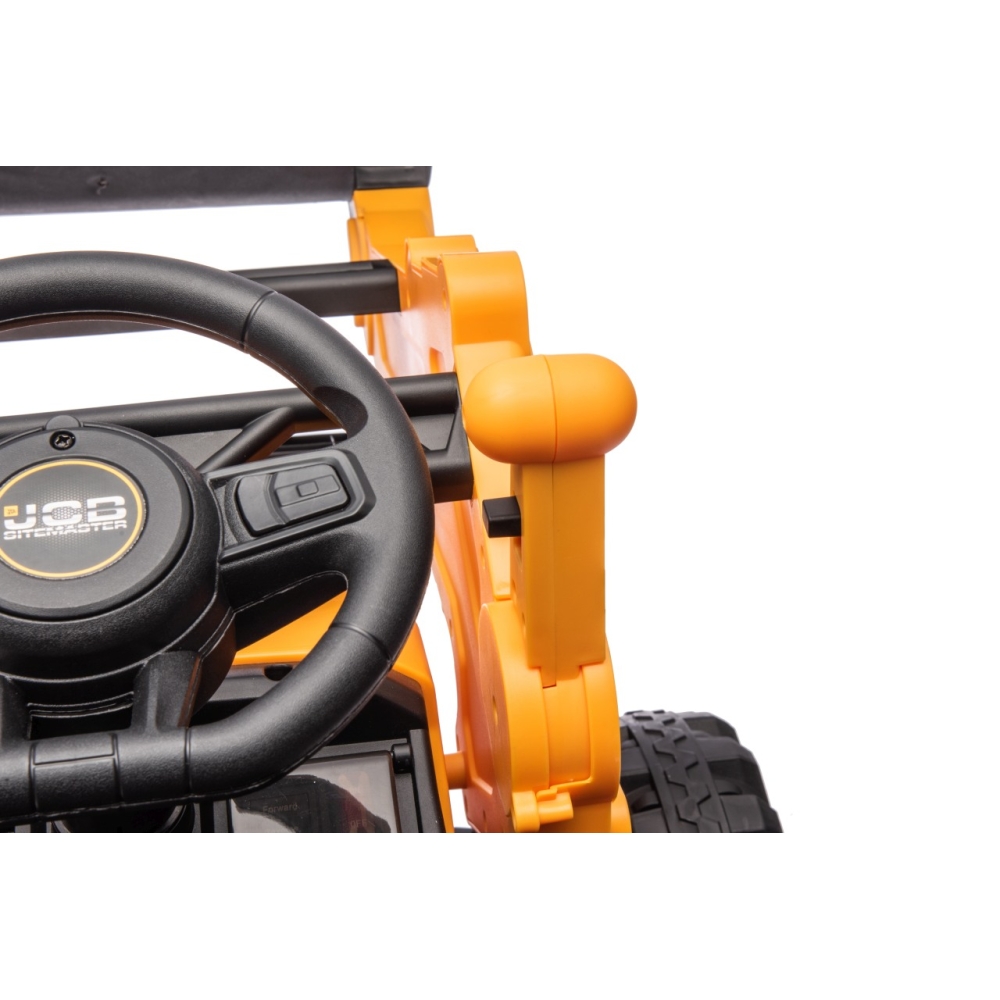 Elektrinis JCB ekskavatoriaus, Yellow-Elektromobiliai vaikams, Traktoriai-e-vaikas