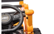 Elektrinis JCB ekskavatoriaus, Yellow-Elektromobiliai vaikams, Traktoriai-e-vaikas