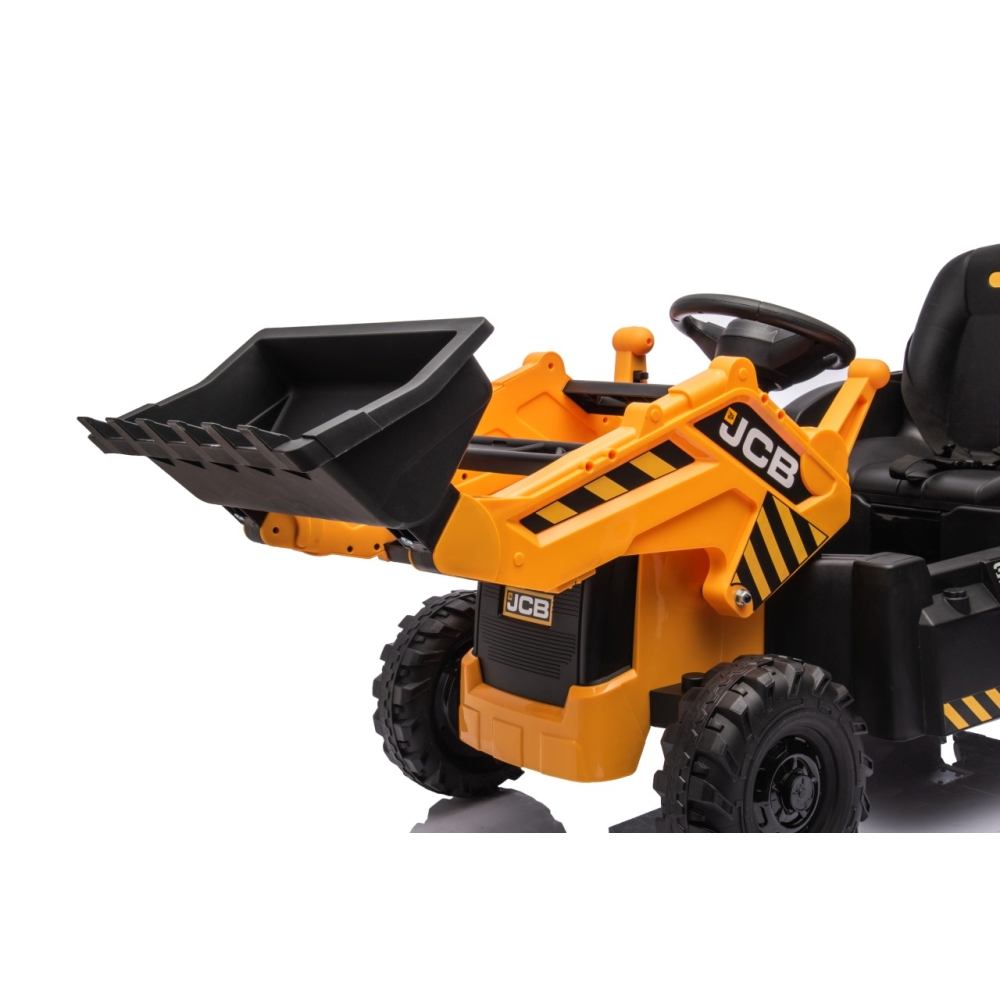 Elektrinis JCB ekskavatoriaus, Yellow-Elektromobiliai vaikams, Traktoriai-e-vaikas