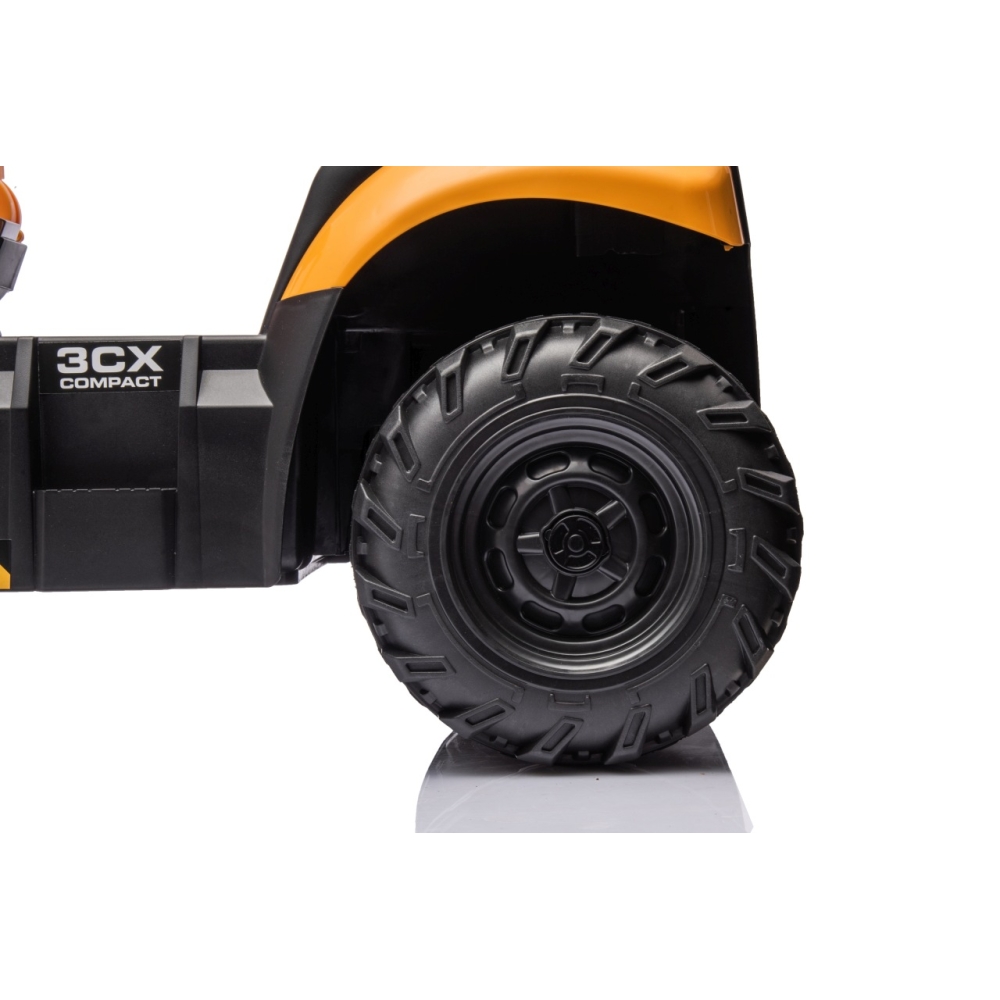 Elektrinis JCB ekskavatoriaus, Yellow-Elektromobiliai vaikams, Traktoriai-e-vaikas