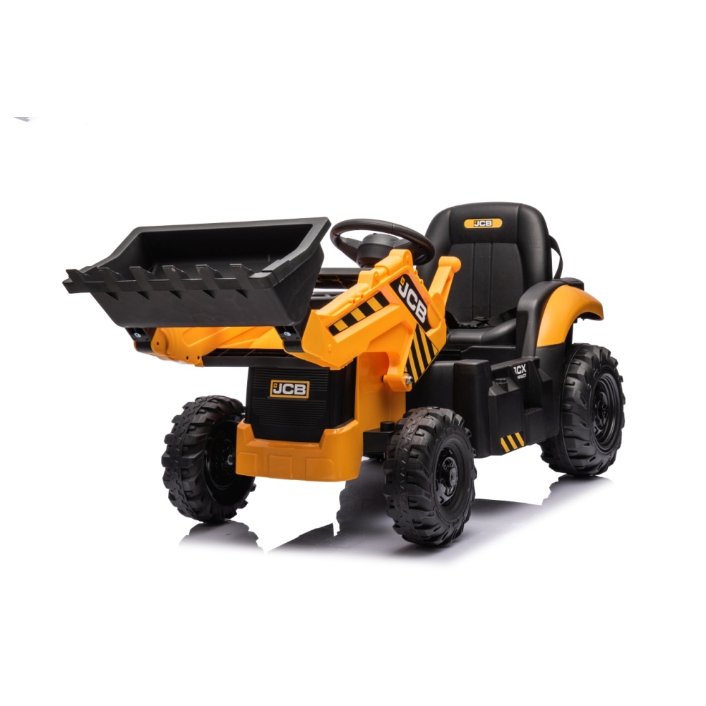 Elektrinis JCB ekskavatoriaus, Yellow-Elektromobiliai vaikams, Traktoriai-e-vaikas
